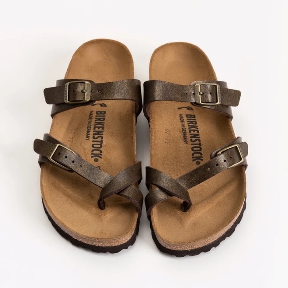 Birkenstock Shoes - Birkenstock Myari - Golden Brown